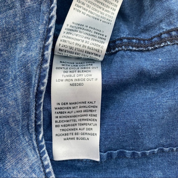 True Religion denim button front long sleeve shirt - Picture 10 of 11